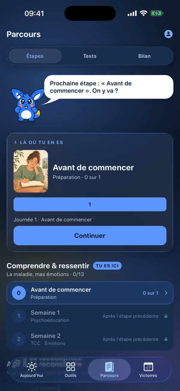 Écran Parcours : la prochaine étape du programme